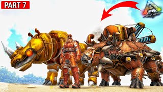 Building Robot Woolly Rhino amp Electric Ankylosaurus  ARK Steampunk  ARK Survival Evolved  Part 7 [upl. by Airlee]