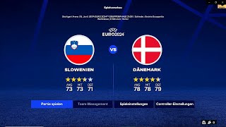 EA Sports FC 24 PS5  Euro 2024Update  Das EMOrakel Slowenien  Dänemark Gruppenphase [upl. by Ashjian490]