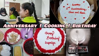 Friends Birthday🎂  Anniversary👫 Cooking👨‍🍳 Daily Vlog🫀 [upl. by Winton132]