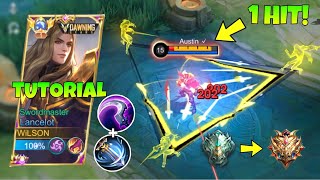 FULL TUTORIAL LANCELOT BEST ONE SHOT BUILD 2024  easy rank up [upl. by Flem]