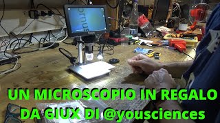 MICROSCOPIO in REGALO dayousciences GUARDIAMO LA SABBIA AURIFERA DEL TICINO vlog unboxing gold [upl. by Nosliw]