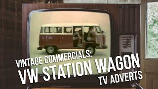 Vintage Volkswagen Station Wagon  Camper  Bus Commercials and Adverts  Camper Life TV [upl. by Ahseekan]