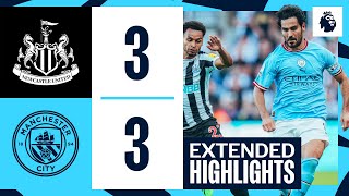 EXTENDED HIGHLIGHTS  Newcastle United 33  Gundogan Haaland amp Bernardo goals  Premier League [upl. by Xam]