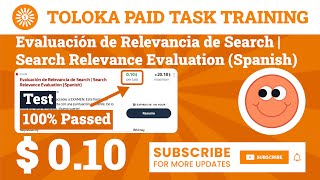 Evaluación de Relevancia de Search  Search Relevance Evaluation Spanish Test Toloka 010 Task [upl. by Sivrep478]