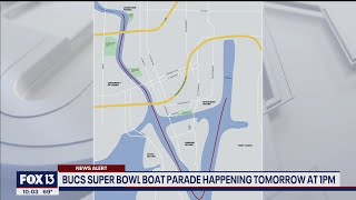 Where to see the Buccaneers Super Bowl boat parade celebration [upl. by Milano]