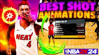 Best Shot Creator Animations in NBA 2K24 Best Fade Dribble PullUp Hop Jumper amp Spin Jumper [upl. by Hgieliak739]