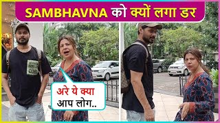 Sambhavna Seth amp Husband Avinash Got Awkward On Road Says Aise Darao Mat [upl. by Nnaeiram]