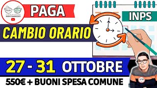 ⚡ INPS PAGA TRIPLO 27  31 OTTOBRE e SBLOCCA DATE ❗ AUU RDC 350€ PENSIONI BONUS SPESA COMUNALI 550€ [upl. by Fabrienne]