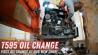 Bobcat T595 Oil Change tips and philosophy [upl. by Euqinomahs]