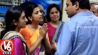 Minister KTR Fires On Collector Amrapali And Commissioner Sruthi Ohja  Warangal  V6 News [upl. by Rosner828]