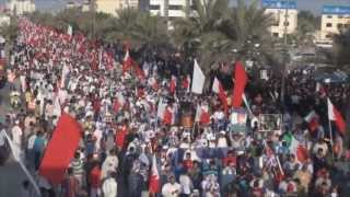 Hundreds of Thousands Protesting in Bahrain [upl. by Aernda]