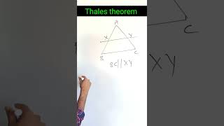 Thales theorem class 10th NCERT concept [upl. by Minette126]