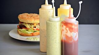 GREEN SAUCE BBQ KETCHUP PINEAPPLE MAYONNAISE  How To Make Dipping Sauces  SyS [upl. by Immot]