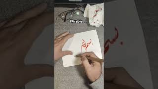 Calligraphie de Basmala en Style Diwani  البسملة basmallah calligraphiearabe arabiccalligraphy [upl. by Nivanod]