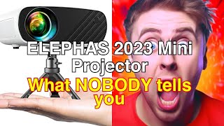 Mini projector for iphone elephas 2023 upgraded 1080p hd projector review [upl. by Joya406]