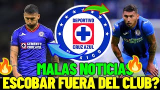 🔥🔥A ULTIMA HORRA Terrible Noticia Para Cruz AZUL¡ Juan Escobar DEJA DE Ser Jugador De La maquina [upl. by Westfahl]