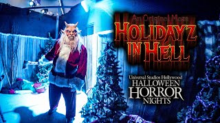 Holidayz in Hell Haunted House Halloween Horror Nights 2023 Universal Studios Hollywood 2023 09 21 [upl. by Aseeram]