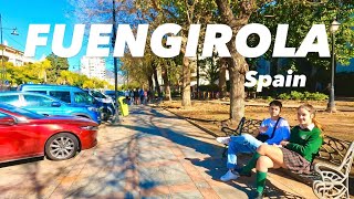 Walk around in Fuengirola Spain 4k  Costa del sol Malaga suny day new year 2024 Update [upl. by Niobe]