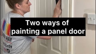 Two ways of painting a panel door [upl. by Fanestil906]