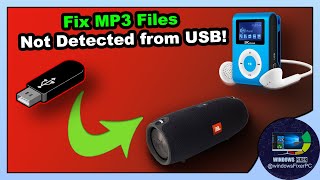 How to Fix MP3 Files Not Detected from USB on MP3 Players [upl. by Gran]