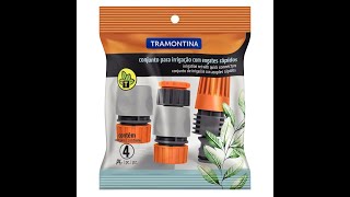 Conjunto Engate Rápido Kit Bico Esguicho 4 Peças Tramontina [upl. by Wera897]