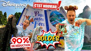 ON DEVALISE LES BOUTIQUES SOLDES A 90 ET DECOUVERTE DES NOUVEAUTES A DISNEYLAND PARIS [upl. by Olegnad81]