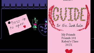 Deltarune – Reading Ralseis manual ingame cut content [upl. by Groark335]