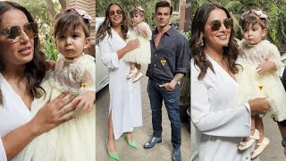 Bipasha Basu Along with Daughter Devi amp Husband Karan Singh Grover at Alana Pandays BabyShower 😍💖📸 [upl. by Zosema881]