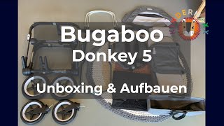 Bugaboo donkey5 Unboxing amp Aufbauen  Kindermaxx [upl. by Brookner765]