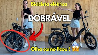 Bicicleta elétrica Dobrável Quick 3 de 500W entenda como desmontar e quanto custa [upl. by Laon]