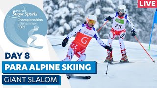 Lillehammer 2021  Para Alpine  Giant Slalom w 22  WPSS Championships [upl. by Oinotnanauj76]