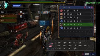 Monster Hunter portable 3rd how to get bathycite ore [upl. by Malti530]