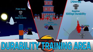 All Durability Training Areas In Anime Fighting Simulator Roblox [upl. by Sanez]