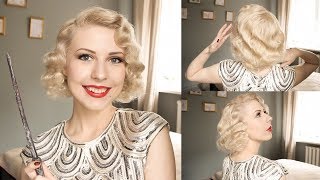 Queenie Goldstein Hair Tutorial l 20s Hairstyle Tuto [upl. by Nylknarf]