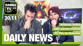 ARK Survival Evolved PS Plus Nintendo Switch  Games TV 24 Daily  30112016 [upl. by Cristiona]