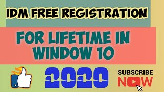 How to Register IDM free for lifetime  Without Serial Key  How to Download and Install IDM in 2020 [upl. by Friedly167]