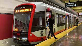 K and J Embarcadero Muni Metro at Powell Street Station San Francisco California [upl. by Arnst]