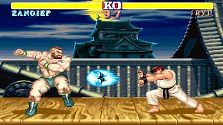 ZANGIEF Street Fighter II Champion Edition  4K 60 FPS [upl. by Arytas]