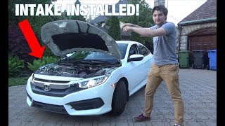 I Installed a KampN Cold Air Intake on my 2018 Civic and It Sounds Insane [upl. by Hamer]