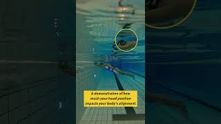 Your head position helps to determine your body position swimming [upl. by Trebled]