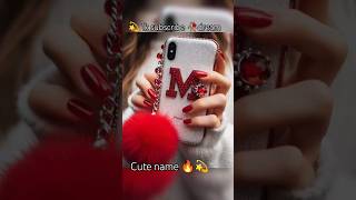 💫M 🥀name🥰 cute girl name 👑💫 comment your name [upl. by Dixie303]