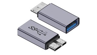 Product Preview USBC female to USB 30 MicroB Adapter Single Direction [upl. by Adnimra]