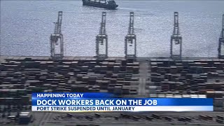 Dock workers return as strike ends [upl. by Arela]