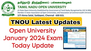 Tamilnadu Open University January 2024 Exam Today Updates 👍 [upl. by Wes350]