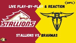 Birmingham Stallions vs San Antonio Brahmas  UFL WEEK 9 LIVE PlayBy Play amp Reaction [upl. by Renrew]