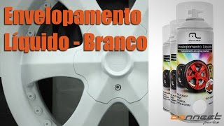 Envelopamento Líquido Branco Fosco Aplicado em Roda  Connect Parts [upl. by Trin]