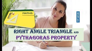 WHAT IS RIGHT ANGLE TRIANGLE AND PYTHAGORAS PROPERTY [upl. by Cornwall]