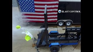 12000 PSI Water Jet vs Ballistic Dummy  Blast Control Blanket [upl. by Wordoow]