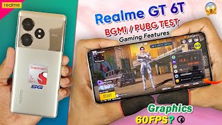 Realme GT 6T Bgmi Pubg Test  Realme GT 6T Bgmi Gaming Graphics Test FPS Gyro Battery Drain Test [upl. by Yves]