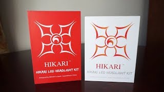 HIKARI 9600lm vs HIKARI Ultra 12000lm 6000k LED H7 Comparison Review [upl. by Dulcy240]